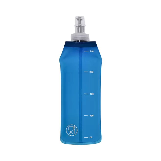 FLASQUE PUBLICITAIRE SOUPLE DE SPORT 250ML 'RUNY' - bleu