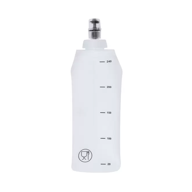 FLASQUE PUBLICITAIRE SOUPLE DE SPORT 250ML 'RUNY' - transparent