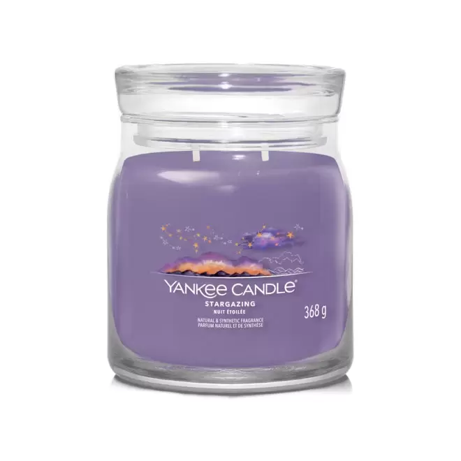 BOUGIE DEUX MECHES MOYENNE 'YANKEE CANDLE' - nuit étoilée