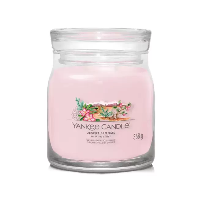 BOUGIE DEUX MECHES MOYENNE 'YANKEE CANDLE' - fleurs du désert