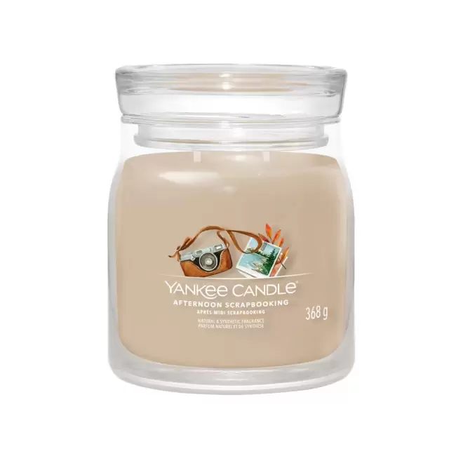 BOUGIE DEUX MECHES MOYENNE 'YANKEE CANDLE' - après-midi scrapbooking