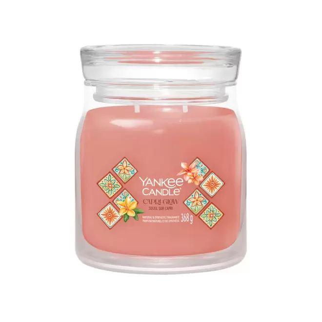BOUGIE DEUX MECHES MOYENNE 'YANKEE CANDLE' - soleil sur capri