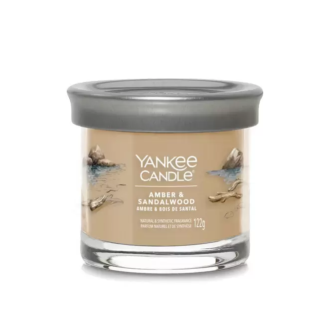 BOUGIE PARFUMEE MINI VERRE 'YANKEE CANDLE' - ambre et bois de santal