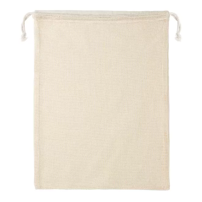POCHETTE EN FILET COTON PERSONNALISE 'LAMBA' - naturel