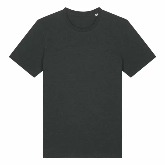 TEE-SHIRT MIXTE PERSONNALISABLE CHINE 'CRAFTER' - gris foncé chiné