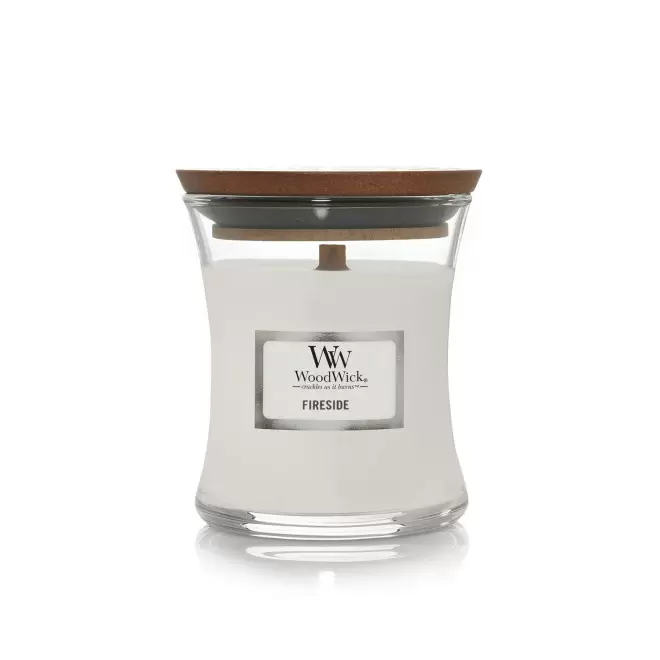 BOUGIE PARFUMEE MECHE BOIS 'WOODWICK MINI' - au coin du feu