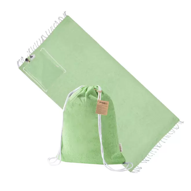SAC A DOS FOUTA PERSONNALISABLE 'CAREO UNI' - vert clair