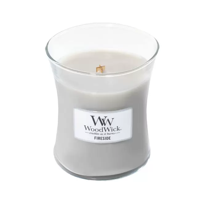 BOUGIE PARFUMEE MECHE BOIS 'WOODWICK' - au coin du feu