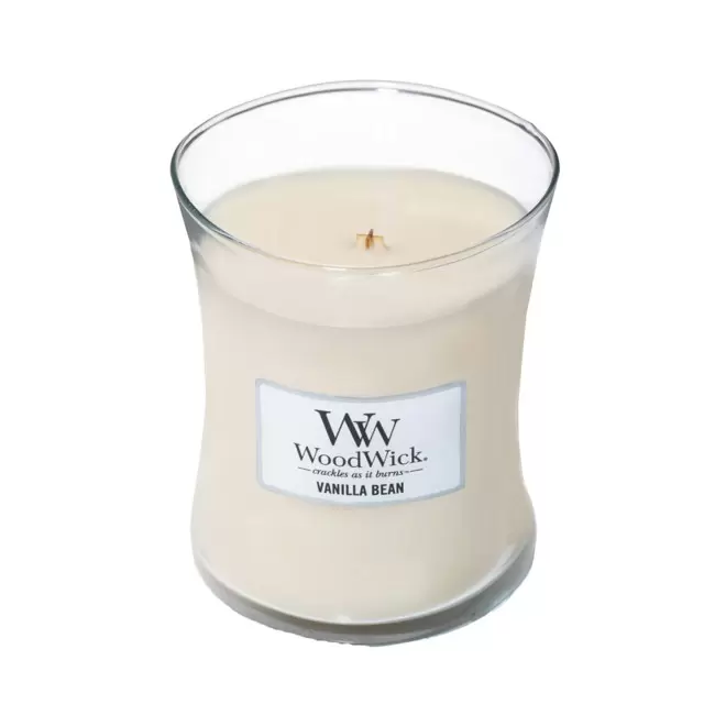 BOUGIE PARFUMEE MECHE BOIS 'WOODWICK' - gousse de vanille
