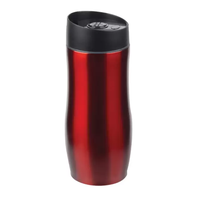 MUG ISOTHERME PUBLICITAIRE EN INOX 'FULTON' - rouge