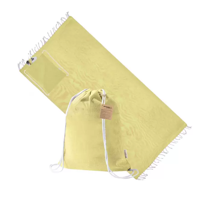 SAC A DOS FOUTA PERSONNALISABLE 'CAREO UNI' - jaune