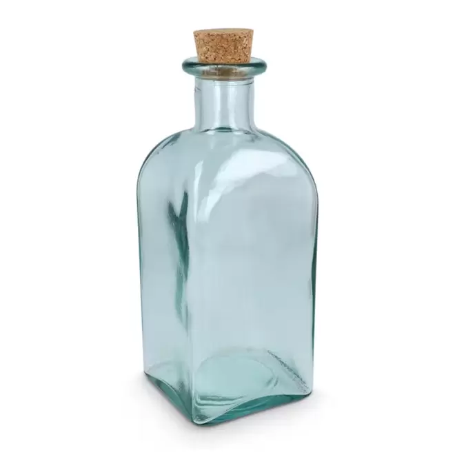BOUTEILLE PERSONNALISABLE EN VERRE RECYCLE 'PIRATE' - transparent