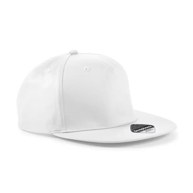 CASQUETTE SNAPBACK PERSONNALISABLE 'FLAT PEAK' - blanc