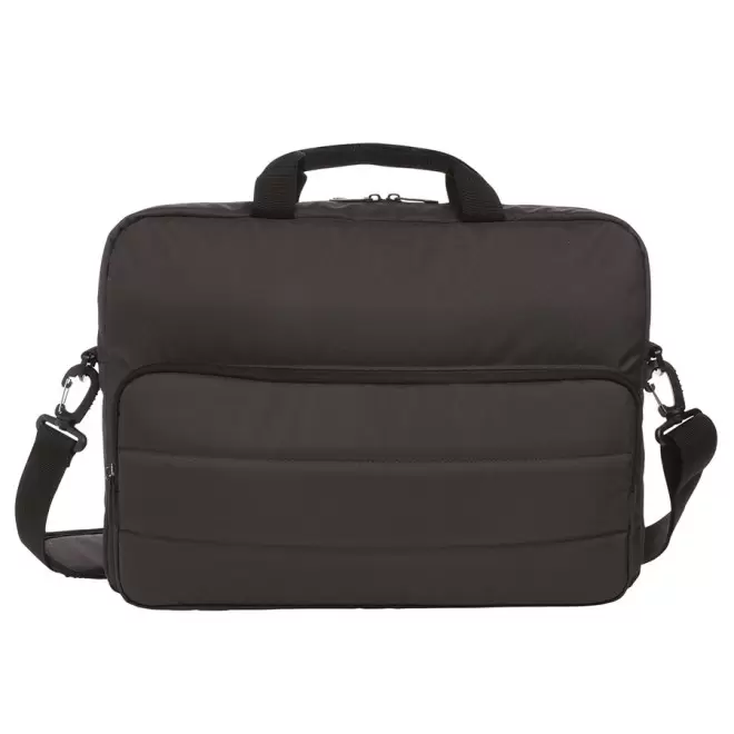 SACOCHE PUBLICITAIRE POUR ORDINATEUR 15.6" IMPACT® EN RPET AWARE 'ESPOO' - noir