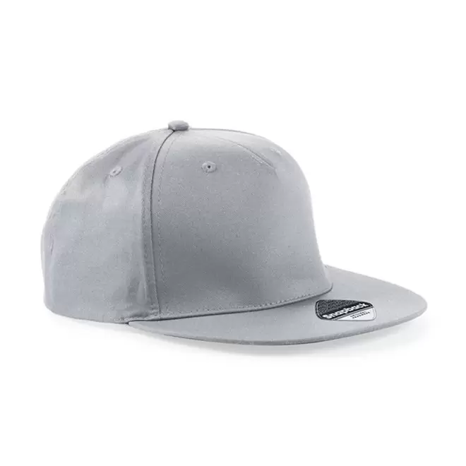 CASQUETTE SNAPBACK PERSONNALISABLE 'FLAT PEAK' - gris clair