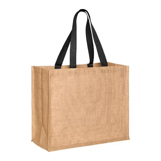 CABAS PUBLICITAIRE EN JUTE 'PAROS' - noir