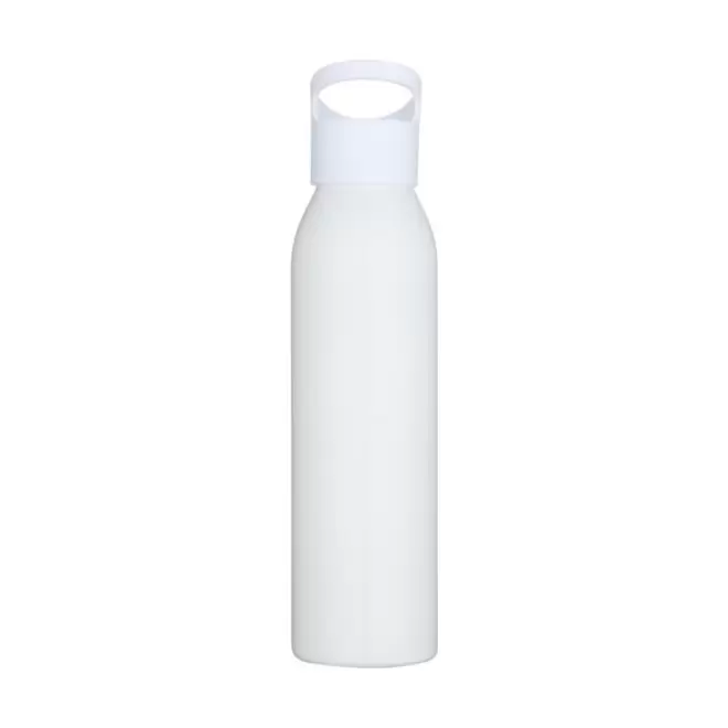 BOUTEILLE PUBLICITAIRE EN ACIER RECYCLE 650ML 'SIMCOE' - blanc