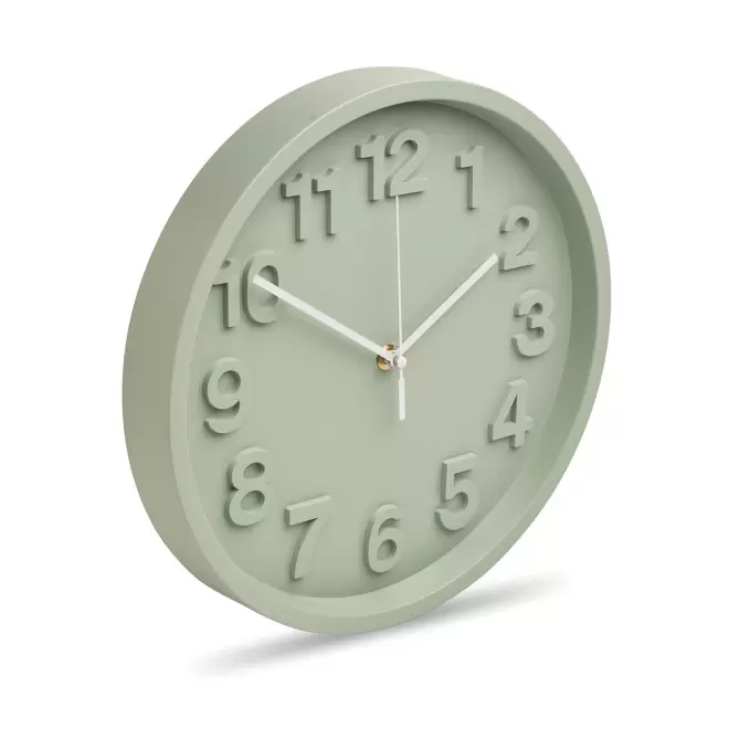 HORLOGE MURALE PERSONNALISEE 'MURHEURE' - vert