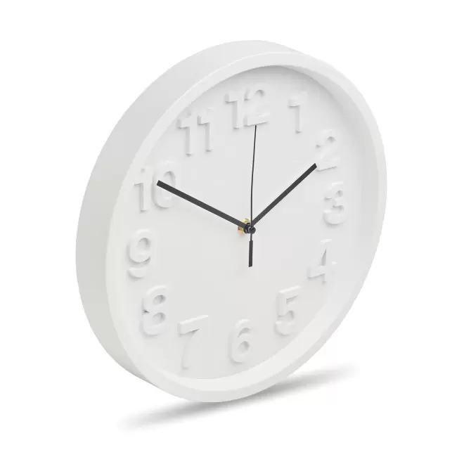 HORLOGE MURALE PERSONNALISEE 'MURHEURE' - blanc