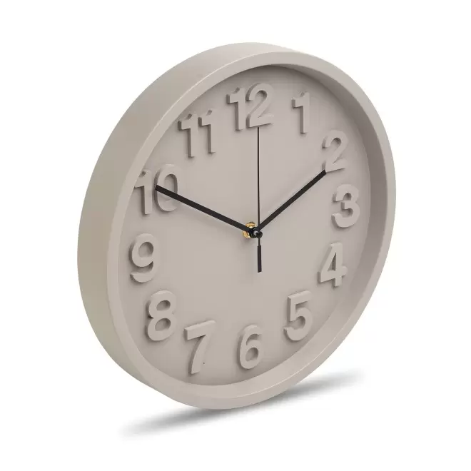 HORLOGE MURALE PERSONNALISEE 'MURHEURE' - gris