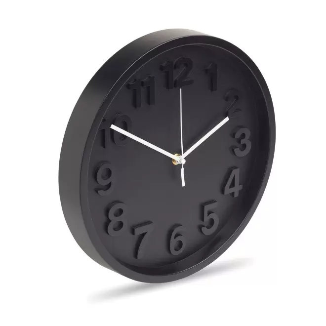 HORLOGE MURALE PERSONNALISEE 'MURHEURE' - noir