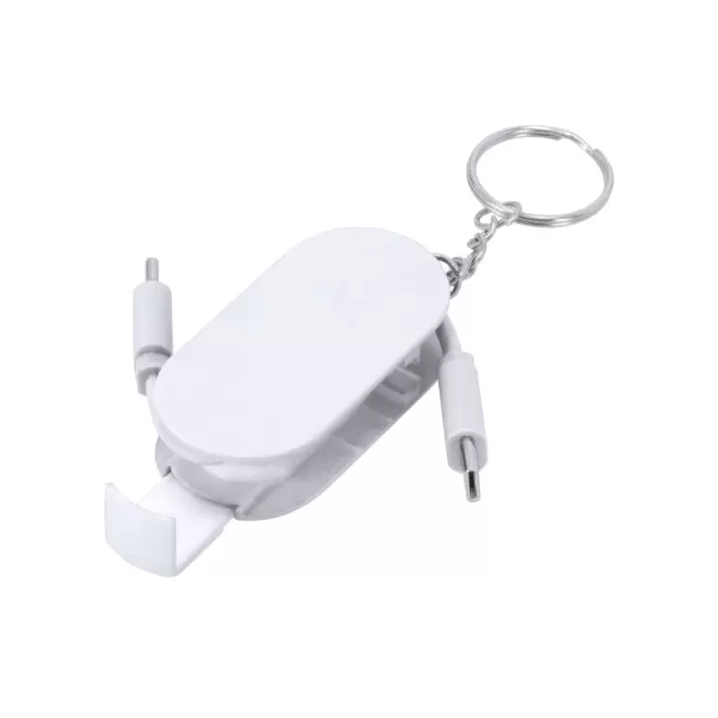 CABLE SUPPORT TELEPHONE PERSONNALISABLE 'SUTRIO' - blanc