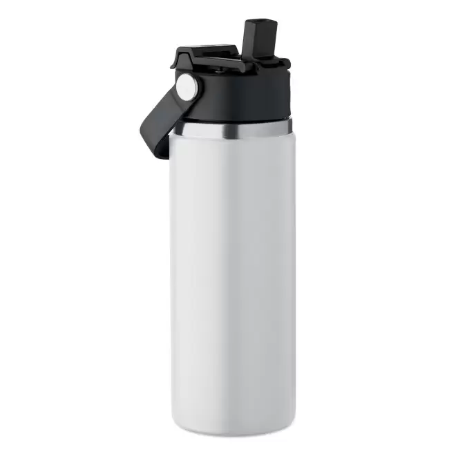 GOURDE ISOTHERME PAILLE 500ML 'FRAG POIGNEE' - blanc