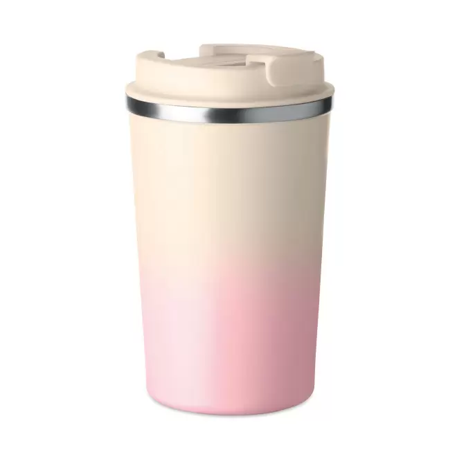 MUG ISOTHERME 350 ML PERSONNALISABLE 'MALTEAS COLOR' - rose
