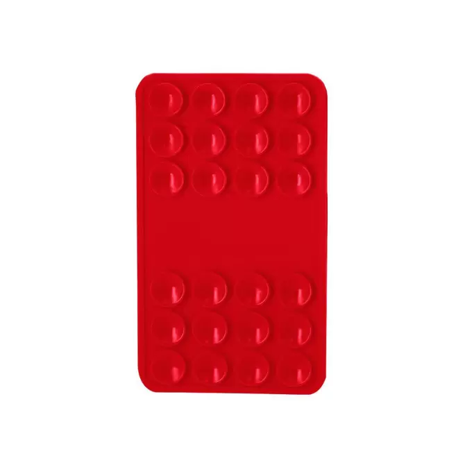 SUPPORT TELEPHONE VENTOUSE PERSONNALISABLE 'PATOUCHE' - rouge