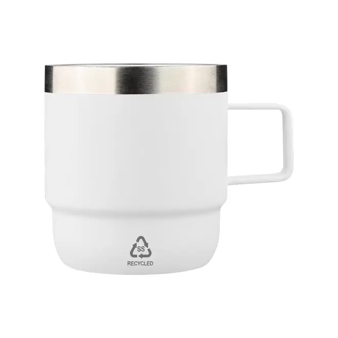 TASSE ACIER DOUBLE PAROI 180ML PERSONNALISABLE 'RITOC' - blanc