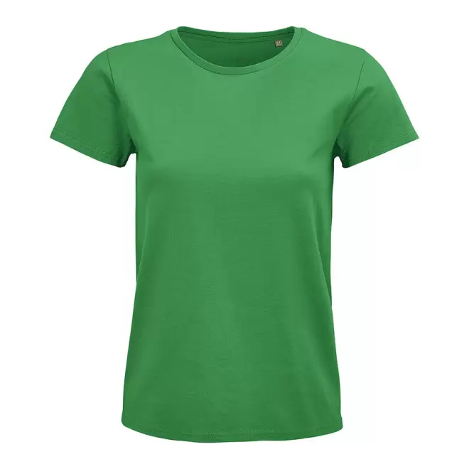 TEE-SHIRT PUBLICITAIRE FEMME BIO COLORE 'PIONEER' 175 GR/M² - vert prairie