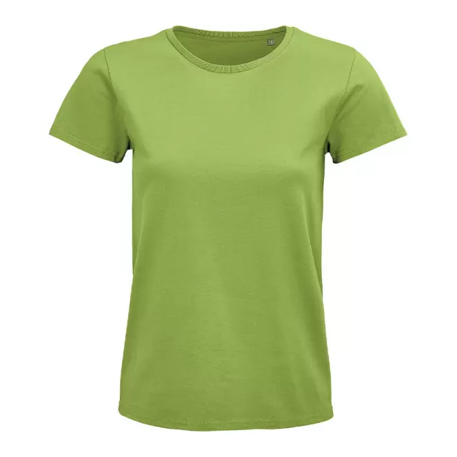 TEE-SHIRT PUBLICITAIRE FEMME BIO COLORE 'PIONEER' 175 GR/M² - vert pomme