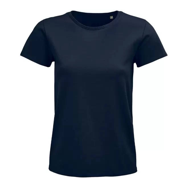 TEE-SHIRT PUBLICITAIRE FEMME BIO COLORE 'PIONEER' 175 GR/M² - marine