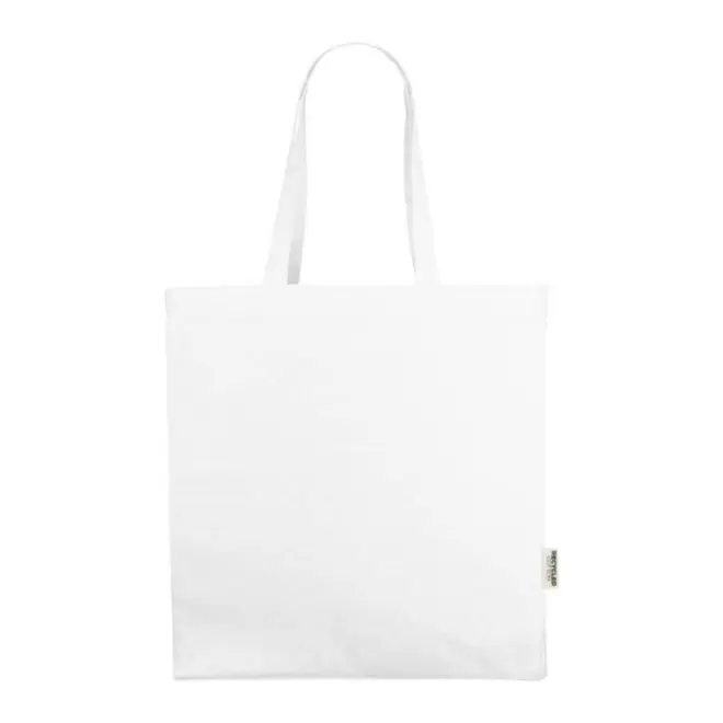 SAC COTON SOUFFLET RECYCLE PERSONNALISABLE 'FABIO RECYCLE' - blanc