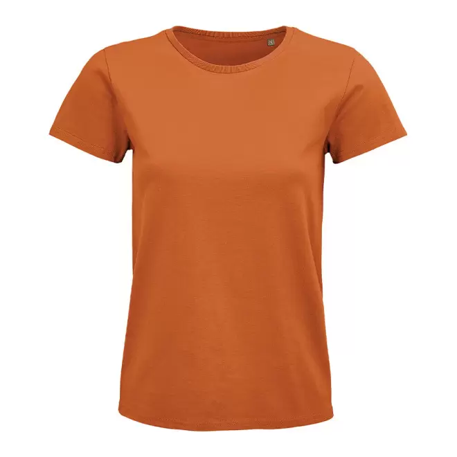 TEE-SHIRT PUBLICITAIRE FEMME BIO COLORE 'PIONEER' 175 GR/M² - orange