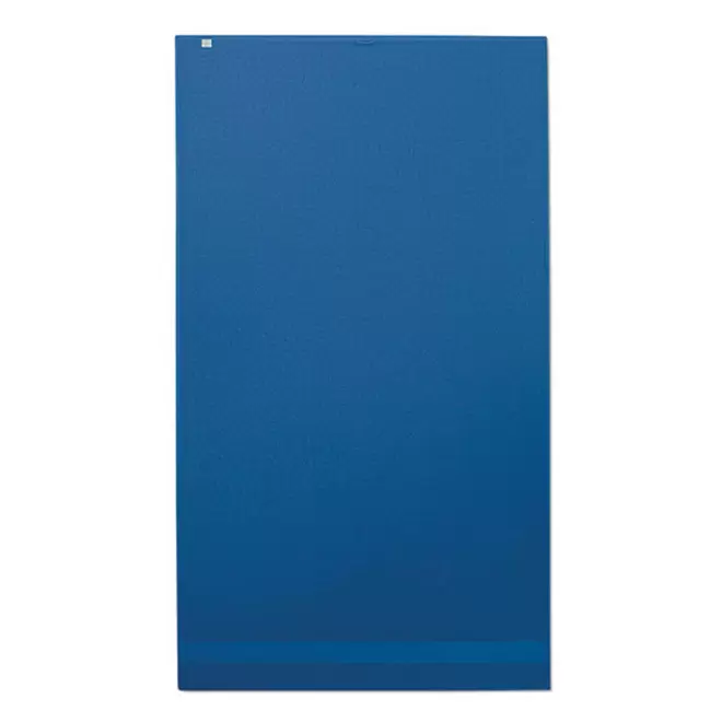 SERVIETTE EPONGE PERSONNALISABLE 'ISLAND BIO 100x180' - bleu royal