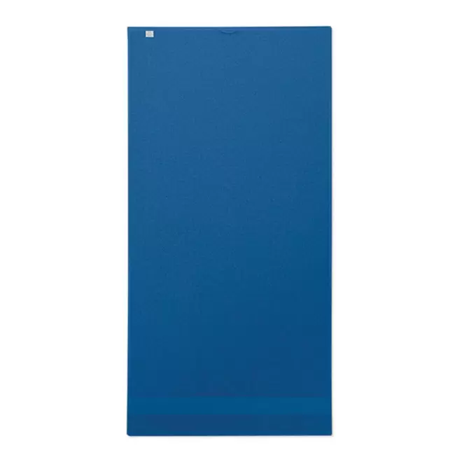 SERVIETTE EPONGE PERSONNALISABLE 'ISLAND BIO 70x140' - bleu royal
