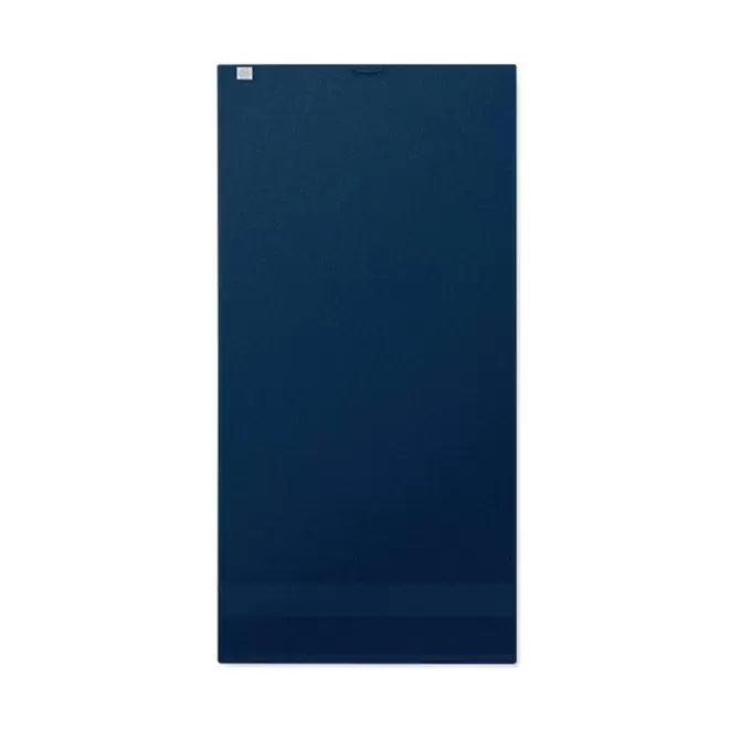SERVIETTE EPONGE PERSONNALISABLE 'ISLAND BIO 50x100' - bleu marine