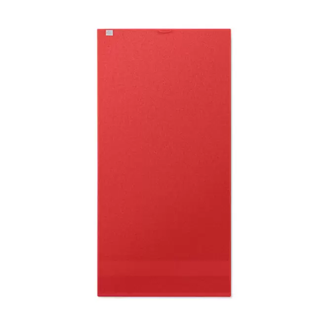 SERVIETTE EPONGE PERSONNALISABLE 'ISLAND BIO 50x100' - rouge