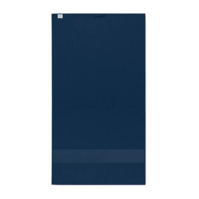 SERVIETTE EPONGE PERSONNALISABLE 'ISLAND BIO 30x50' - bleu marine