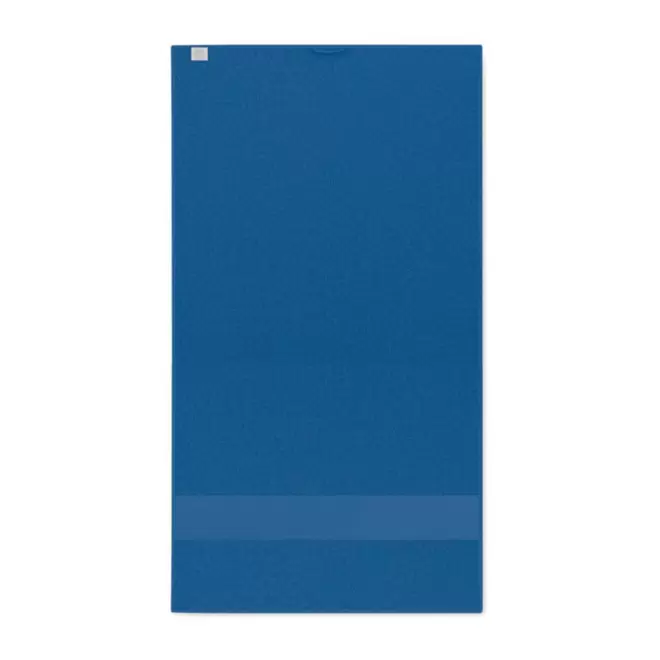 SERVIETTE EPONGE PERSONNALISABLE 'ISLAND BIO 30x50' - bleu royal