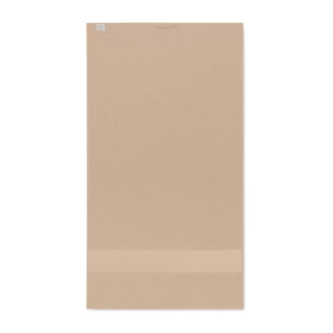 SERVIETTE EPONGE PERSONNALISABLE 'ISLAND BIO 30x50' - ivoire