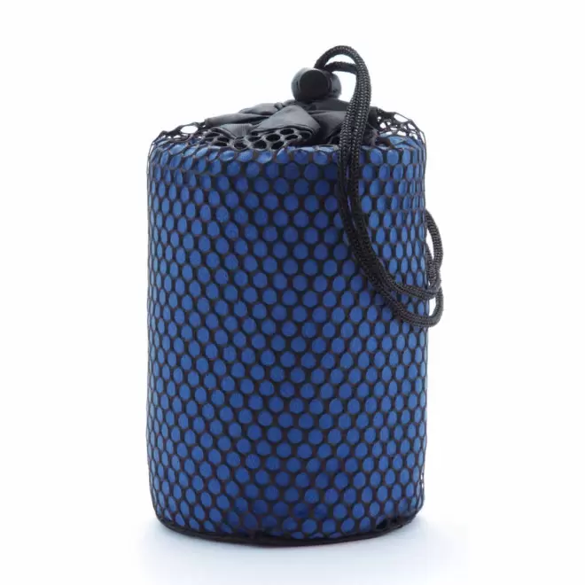 SERVIETTE PUBLICITAIRE 'DULLA POCHETTE 72x138' - bleu