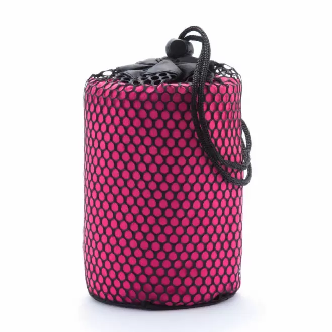 SERVIETTE PUBLICITAIRE 'DULLA POCHETTE 72x138' - fuchsia