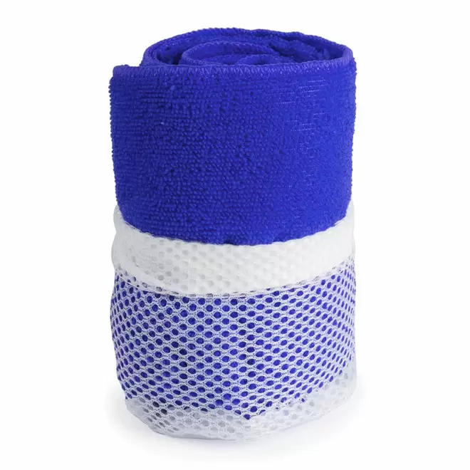 SERVIETTE PUBLICITAIRE 'DULLA POCHETTE 50X100' - bleu