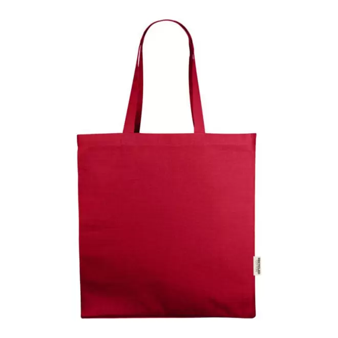 SAC COTON SOUFFLET RECYCLE PERSONNALISABLE 'FABIO RECYCLE' - rouge
