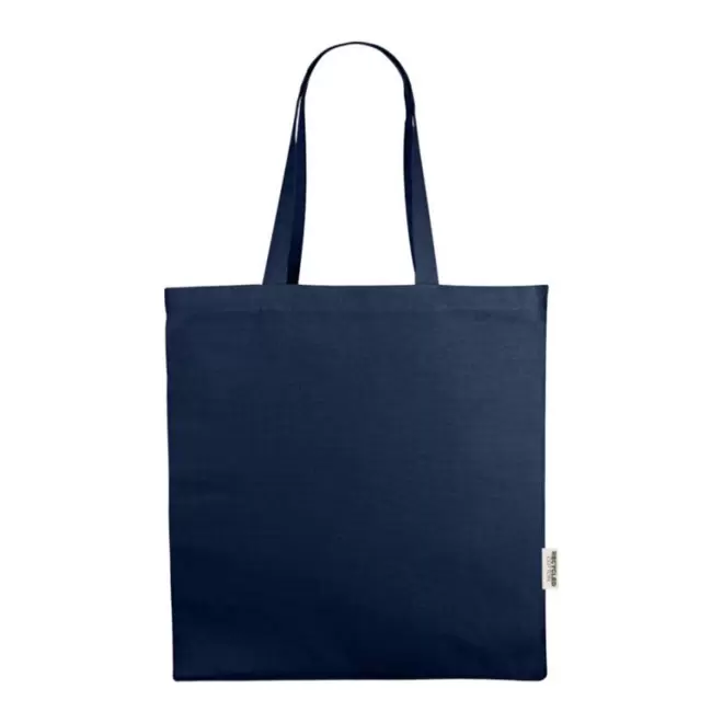 SAC COTON SOUFFLET RECYCLE PERSONNALISABLE 'FABIO RECYCLE' - marine