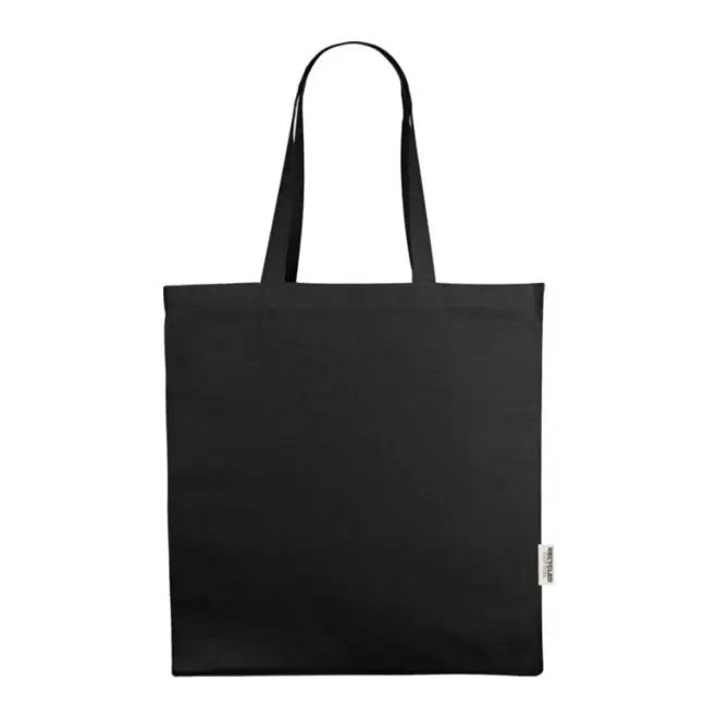 SAC COTON SOUFFLET RECYCLE PERSONNALISABLE 'FABIO RECYCLE' - noir