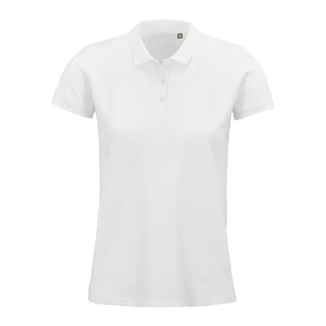 POLO PUBLICITAIRE FEMME BIO 'PLANET' BLANC 170 GR/M² - blanc