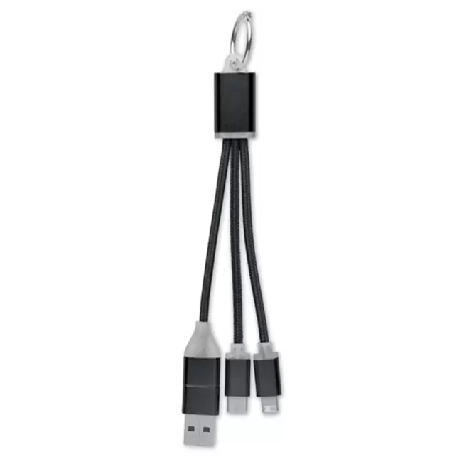 CABLE DE CHARGE PERSONNALISABLE 'FIBOU SMART MINI' - noir